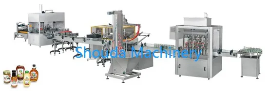 Macchina per il confezionamento alimentare completamente automatica, linea di riempimento sottovuoto lineare per prodotti semifluidi in salsa di cioccolato certificata CE