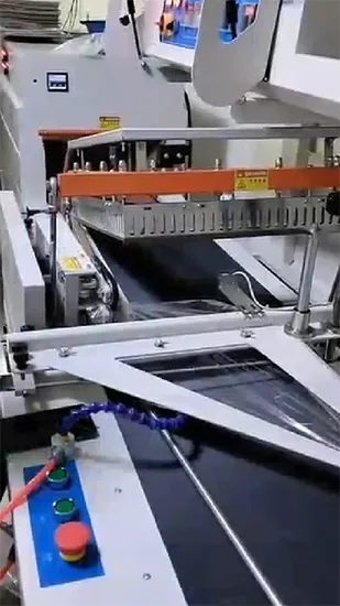 Piccola macchina avvolgitrice termoretraibile semiautomatica a barra L, macchina per imballaggio industriale con pellicola termoretraibile